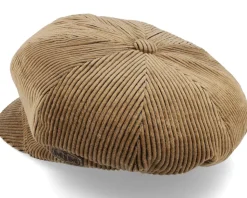 Barones W 32 Cotton Velvet Beige Vega Cap - MJM Hats