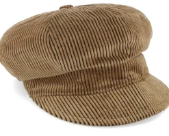 Barones W 32 Cotton Velvet Beige Vega Cap - MJM Hats