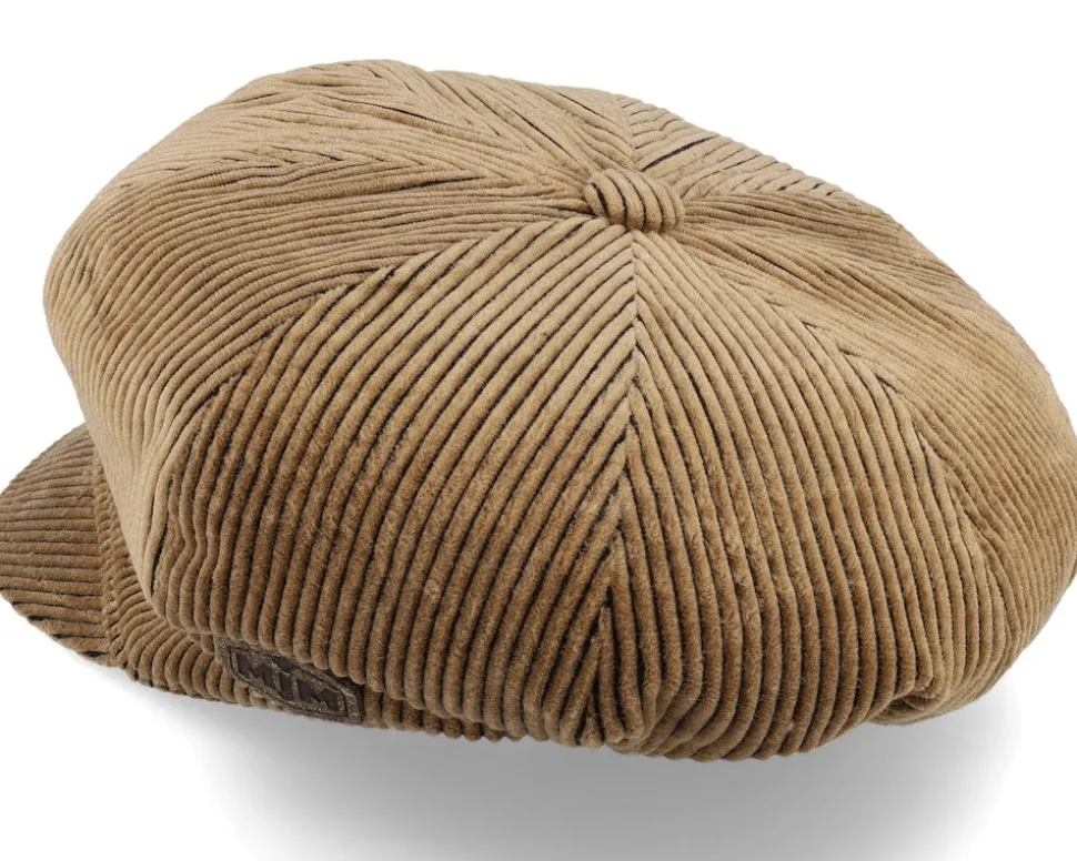 Barones W 32 Cotton Velvet Beige Vega Cap - MJM Hats
