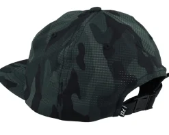 Base Over Hat Black Camo Strapback - Fox
