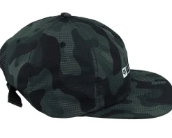 Base Over Hat Black Camo Strapback - Fox