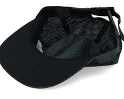 Base Over Hat Black Camo Strapback - Fox