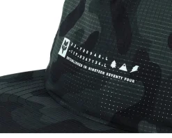 Base Over Hat Black Camo Strapback - Fox