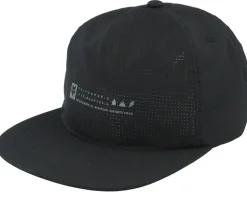 Base Over Hat Black Strapback - Fox