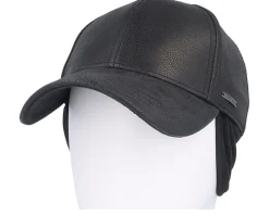 Baseball Cap Chevrette Cowhide Black Earflap Fitted - Stetson