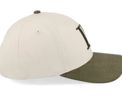 Baseball Cap Contrast Suede Ii Light Sand/Green - Les Deux