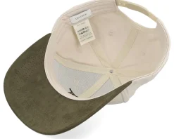 Baseball Cap Contrast Suede Ii Light Sand/Green - Les Deux
