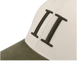 Baseball Cap Contrast Suede Ii Light Sand/Green - Les Deux