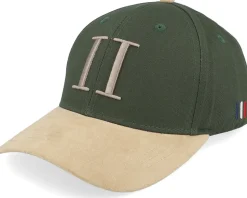 Baseball Cap Contrast Suede Ii Light Sand/Green - Les Deux