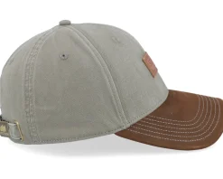 Baseball Cap Cotton/Suede Khaki/Brown Adjustable - Stetson