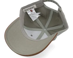 Baseball Cap Cotton/Suede Khaki/Brown Adjustable - Stetson