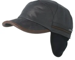 Baseball Cap Cow Hide Brown Ear Flap - Stetson
