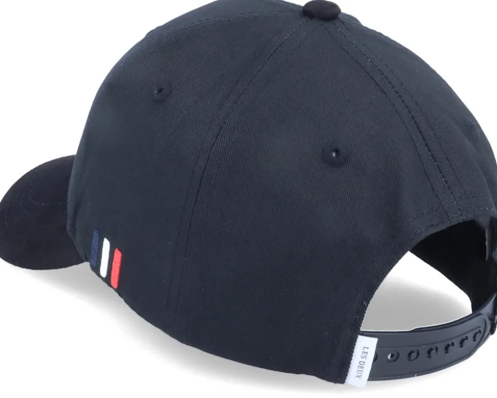 Baseball Cap Suede Ii Black/White Adjustable - Les Deux