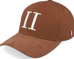 Baseball Cap Suede Ii Caramel Brown/Light Ivory Adjustable - Les Deux