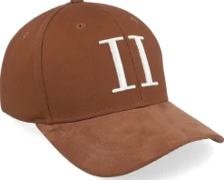 Baseball Cap Suede Ii Caramel Brown/Light Ivory Adjustable - Les Deux