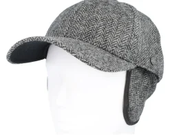 Baseball Cap Wool Black Ear Flap - Lierys