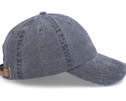 Baseball Dyed Cotton Twill Black Dad Cap - MJM Hats