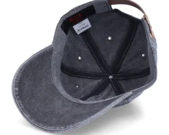 Baseball Dyed Cotton Twill Black Dad Cap - MJM Hats