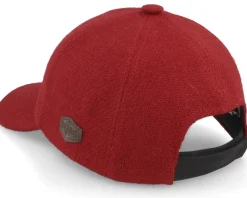 Baseball Harris Tweed Red Dad Cap - MJM Hats