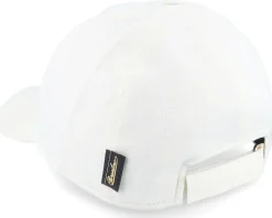 Baseball Six Wedges Velcro Closure White Dad Cap - Borsalino