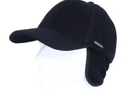 Baseball Wool/Cashmere Black Ear Flap - Stetson