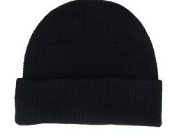 Basic Beanie Waffle Waffle Black Cuff - Djinns