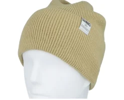 Basic Beanie Wool Beige Cuff - Djinns