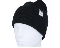 Basic Beanie Wool Black Cuff - Djinns