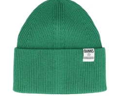 Basic Beanie Wooly Knit Kelly Green Cuff - Djinns
