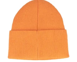 Basic Beanie Wooly Knit Orange Cuff - Djinns