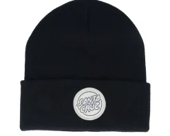 Beanie Contour Bubble Dot Black Cuff - Santa Cruz