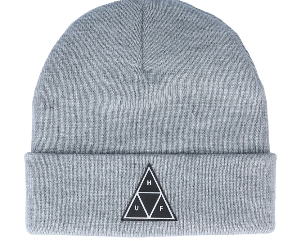 Beanie Grey Heather Cuff - HUF