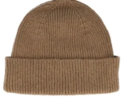 Beanie Hemavan Wool Camel Brown Cuff - Dedicated