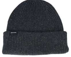 Beanie Hemavan Wool Dark Grey Melange Cuff - Dedicated