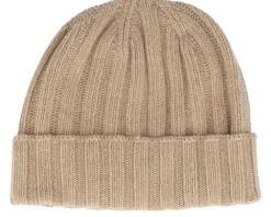 Beanie Soft Rec Cashmere/Wool Camel Cuff - MJM Hats