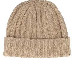 Beanie Soft Rec Cashmere/Wool Camel Cuff - MJM Hats