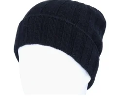 Beanie Soft Rec Cashmere/Wool Black Cuff - MJM Hats