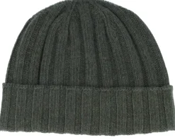 Beanie Soft Rec Cashmere/Wool Green Cuff - MJM Hats