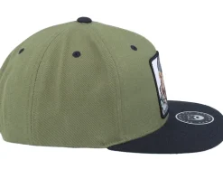 Bear Cap Man Olive/Black Snapback - Bearded Man