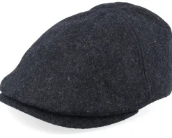 Bear Patch Charcoal Wool Ivy Flat Cap - Wild Spirit