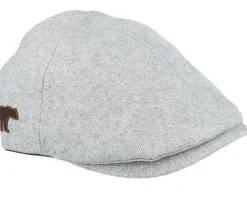 Bear Patch Light Grey Ivy Flat Cap - Wild Spirit