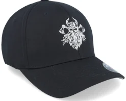 Bearded Skull Axe Wooly Combed Black Flexfit - Vikings