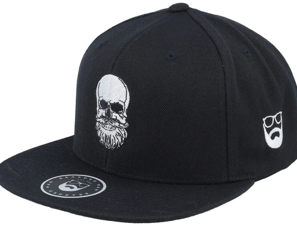 Bearded Skull Black Snapback - Bearded Man