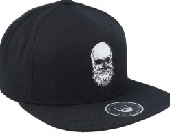 Bearded Skull Black Snapback - Bearded Man