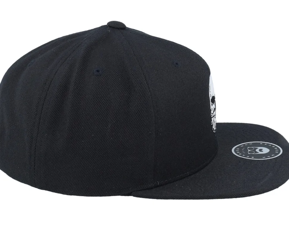 Bearded Skull Black Snapback - Bearded Man