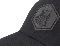 Bearded Viking Helmet Black Flexfit - Vikings