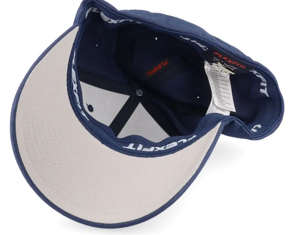 Bearded Viking Helmet Navy Flexfit Wooly Combed - Vikings