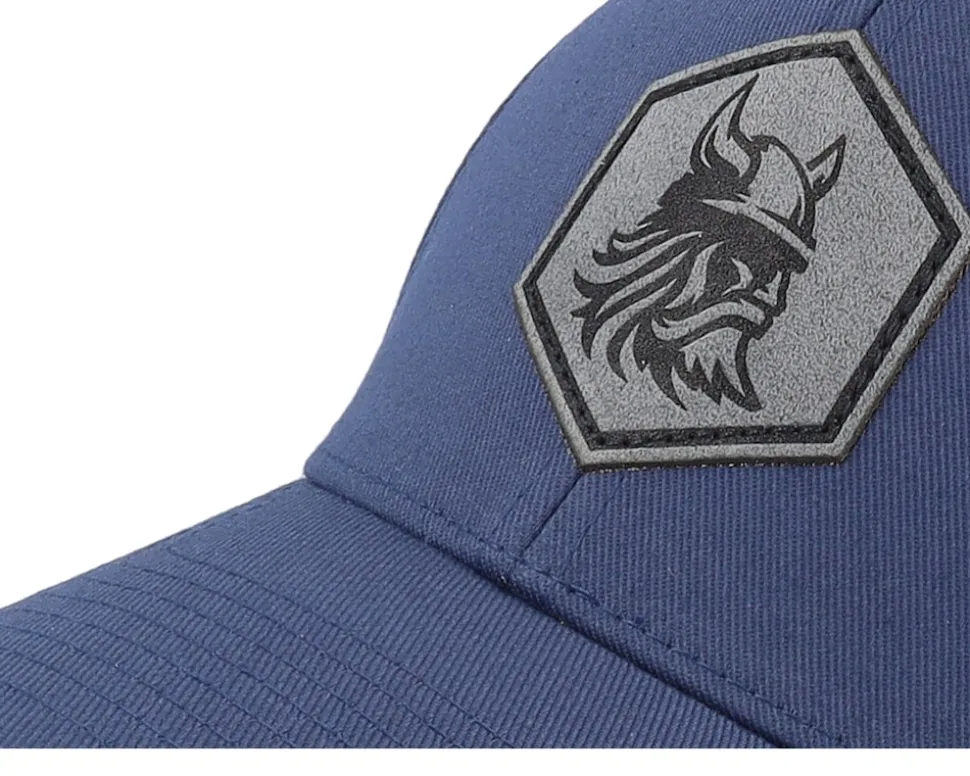 Bearded Viking Helmet Navy Flexfit Wooly Combed - Vikings