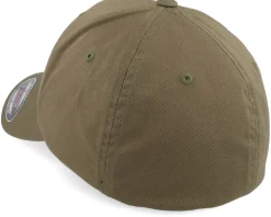 Bearded Viking Helmet Olive Flexfit Wooly Combed - Vikings