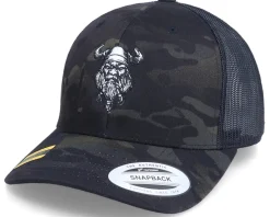 Bearded Viking Multicam Black Camo Trucker - Vikings